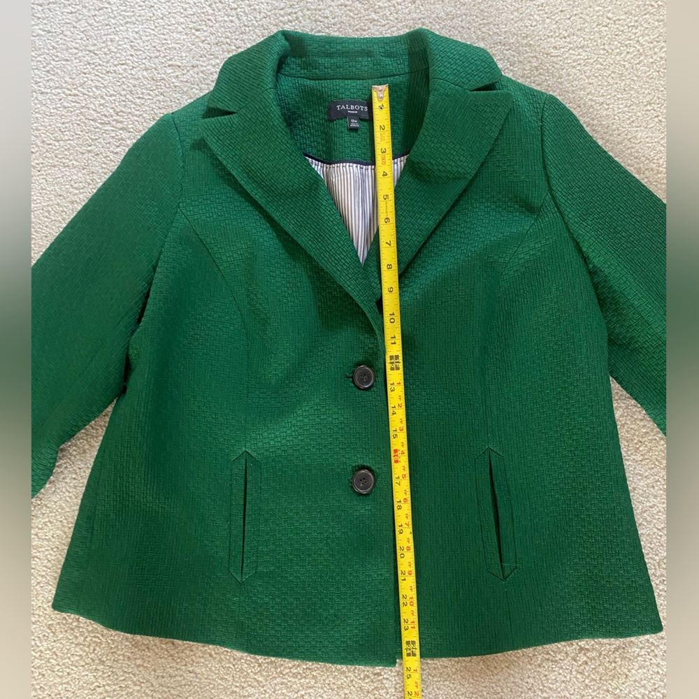 Talbots Classic Green Blazer - image 5